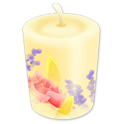 Floral candle